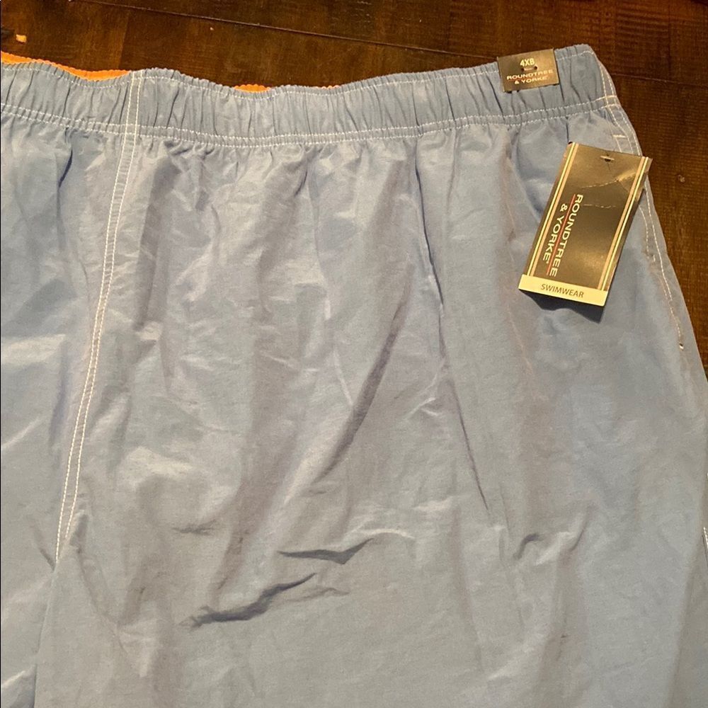 Men’s NWT Roundtree & Yorke Light Blue Swimwear 4XB